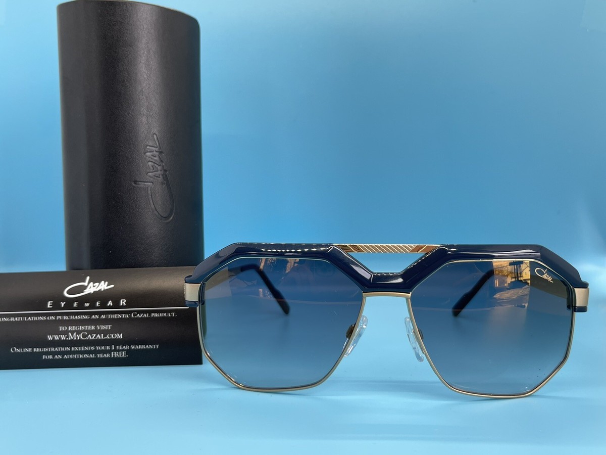 Cazal sunglasses Mod. 9092 Col. 003 Navy/ Gold 62 Eye size Cazal sunglasses Mod. 9092 Col. 003 Navy/ Gold 62 Eye size