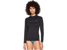 Rip Curl 264874 Women's Sunny Rays Long Sleeve Rashguard Black Size 8