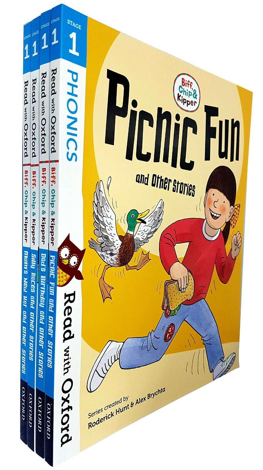 Read With Oxford Stage 1 Biff, Chip and Kipper Collection 4 Books Set PB NEW