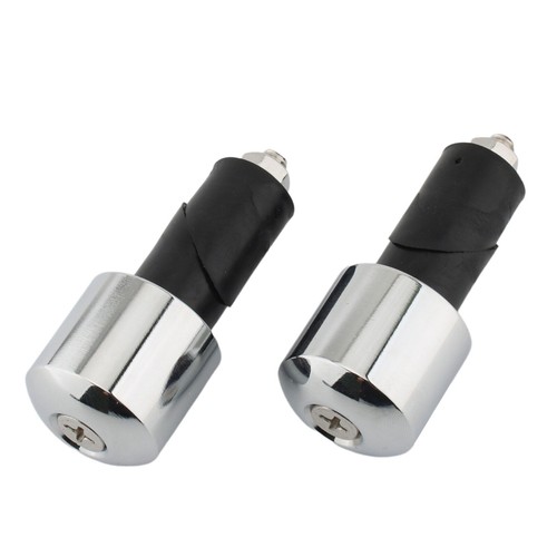 CHROME BAR ENDS For Yamaha VMAX 400 450 500 540 750 1200 1700 INNER HOLE 18MM - Picture 6 of 11