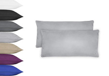 Müskaan Kissenbezug 80x80 Cm – 2er Set Aus Mikrofaser, Bügelfrei & Weich, Farbe Bordeaux