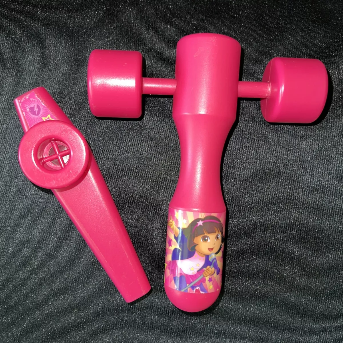 Dora The Explorer ROCK Replacement Kazoo & Rattle Percussion Pack Play Set  Pink