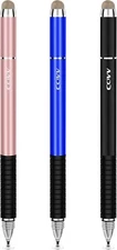 Stylus Pen 2 in 1 Fine Point and Mesh Tip for Touch Screen, Compatible for