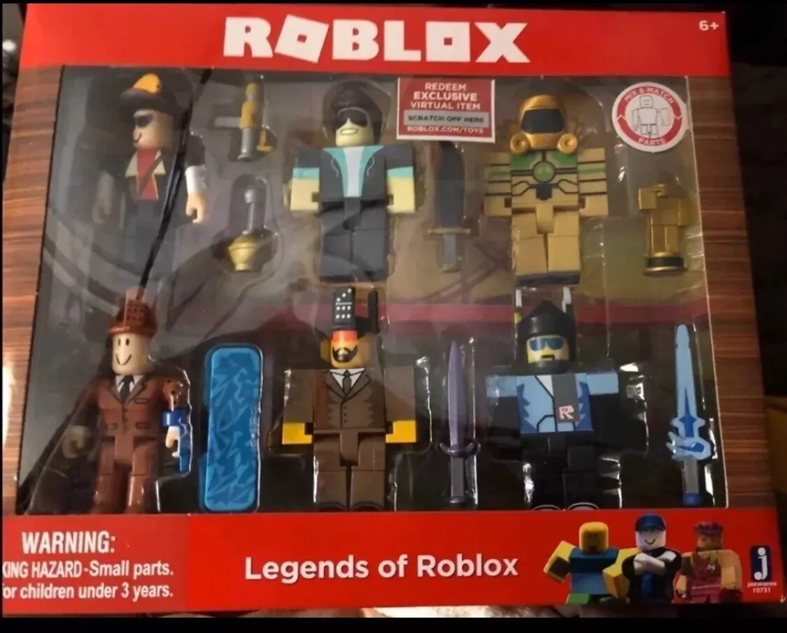 6 Personagens Legends Of Roblox Original + Código Virtual