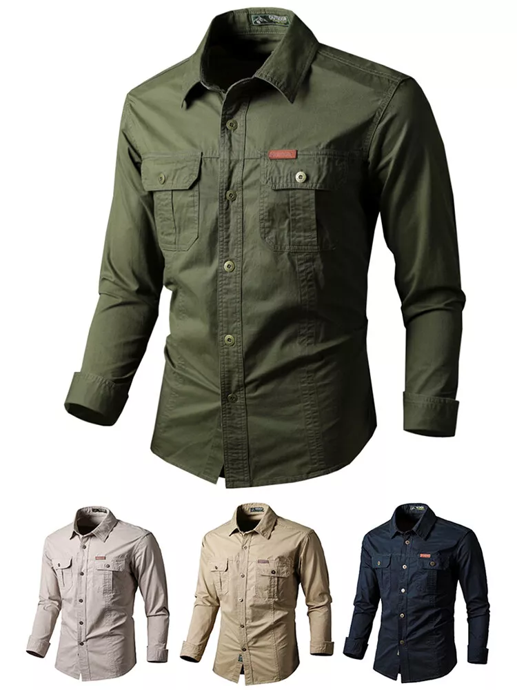 Men Short Sleeve Shirts Summer Military Army Tactical Shirt Outdoor Casual Shirt