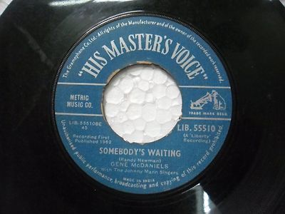 Gene Mcdaniels Lib 55510 Rare Single 7'' India Indian 45 Rpm VG+