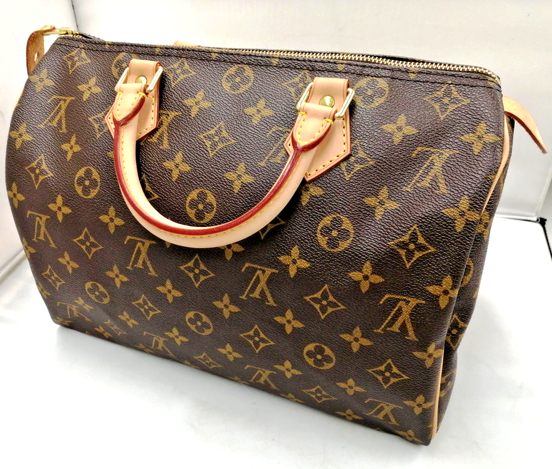 Authentic LOUIS VUITTON Monogram Speedy 30 Hand Bag Boston Bag