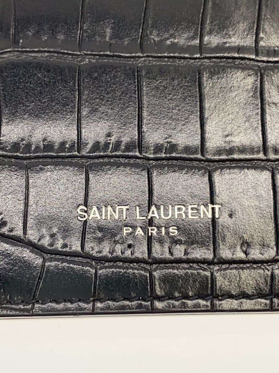 SAINT LAURENT Men's Black Leather Card Case (GBL669375/0621) thumbnail 3
