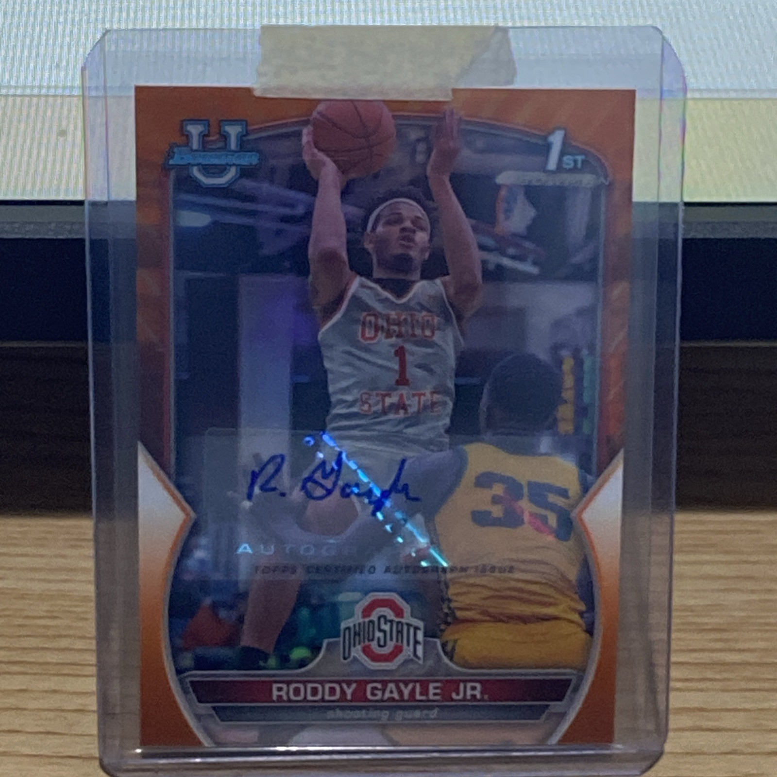 2022-23 Bowman Chrome 1st - Autographs Roddy Gayle Jr. #8 Orange Refractor /25