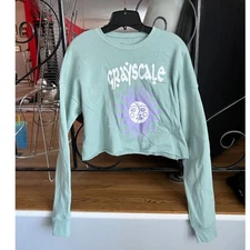 Grayscale Crop Crewneck