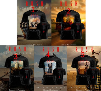 #ad Rush Grace Under Pressure 40th Anniversary Shirt Album Tracklist Rock Band Tee $19.99