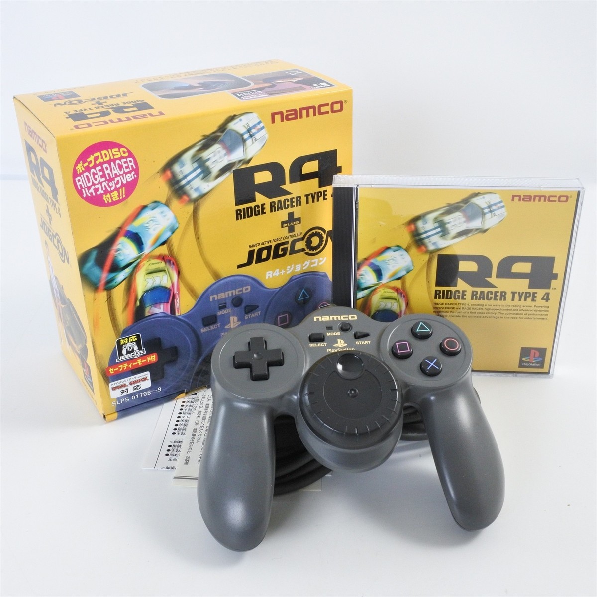 Namco R4 RIDGE RACER TYPE 4 + JOGCON Controller Boxed For
