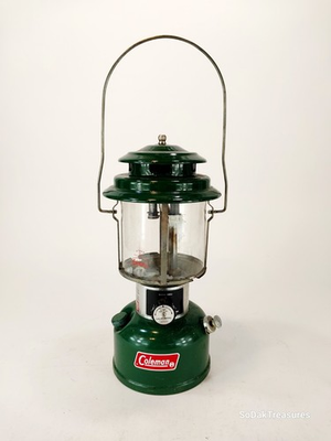 #ad #ad Vintage Coleman Green Double Mantle Camping Lantern Model 220J 10 75 Oct. 1975 $55.00