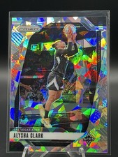 2024 Panini Prizm WNBA Alysha Clark Prizm Silver Cracked Ice #101 Las Vegas Aces