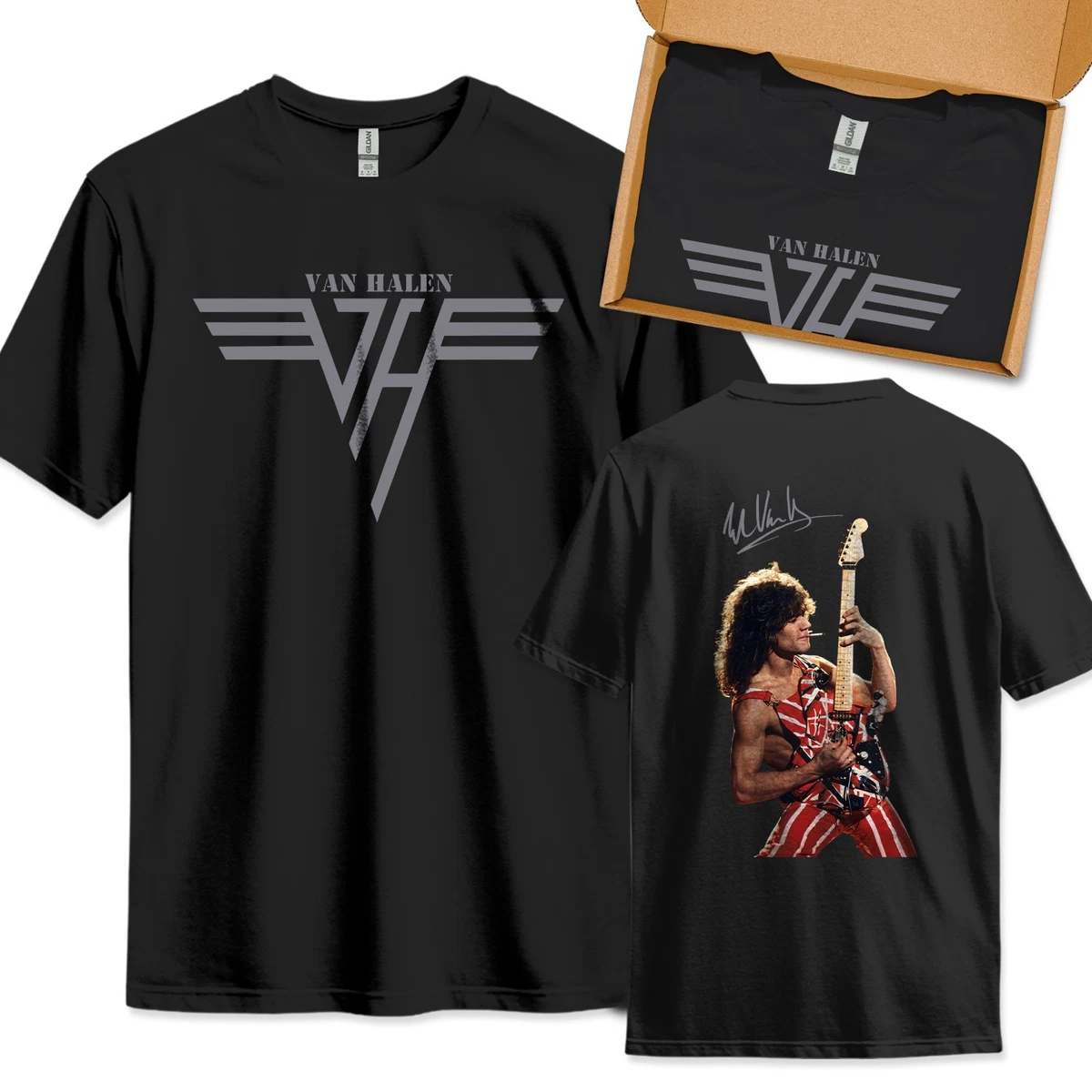 Preços baixos em Camisa de Eddie Van Halen em camisetas masculinas