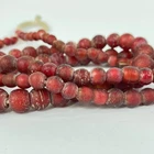 Cornaline d'Aleppo Graduated Venetian Trade Beads 38 Inch