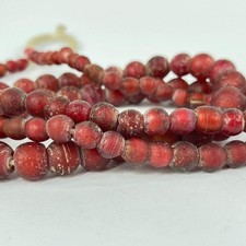 Cornaline d'Aleppo Graduated Venetian Trade Beads 38 Inch