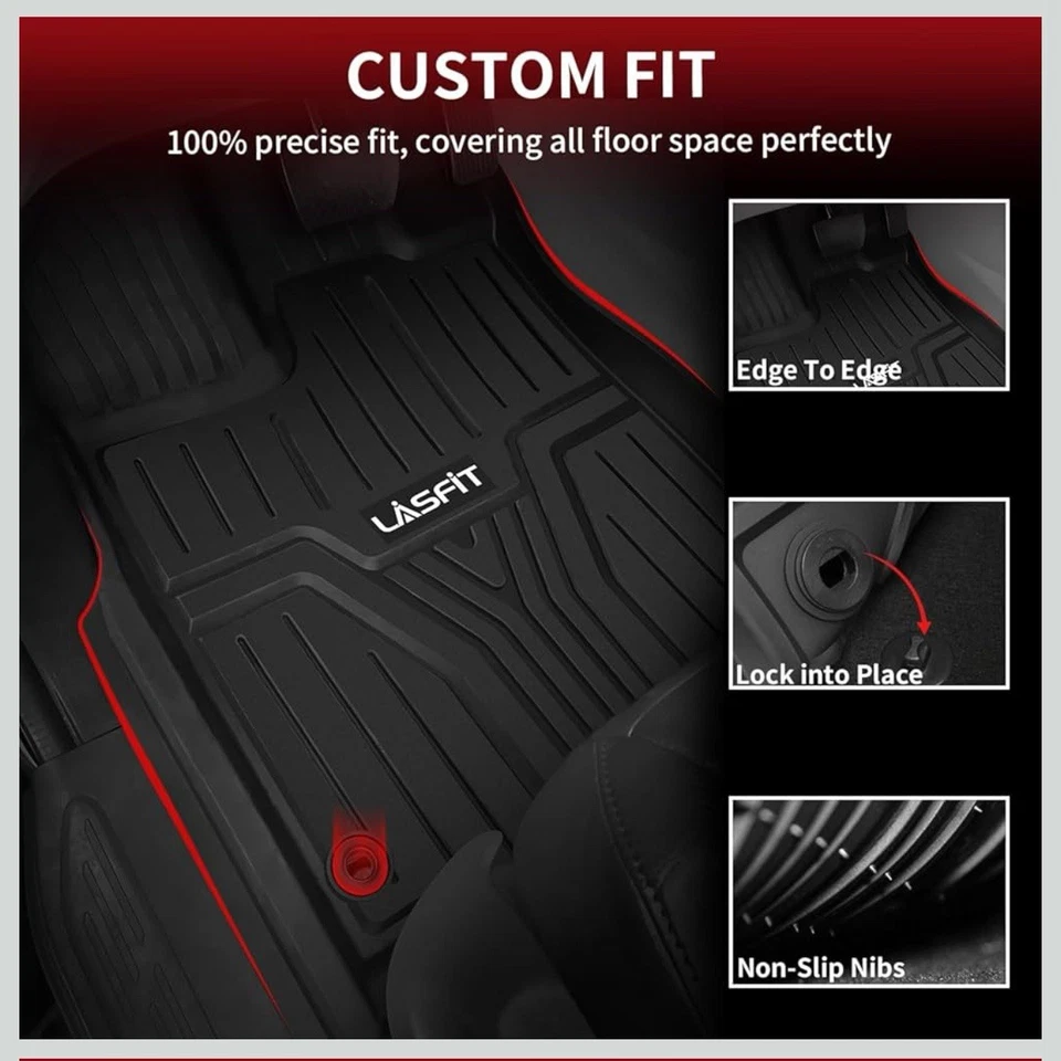 LASFIT Floor Mats for Honda Odyssey 2026 2025 2024 2023 2022 2021 2020 2019 2018 - Image 3 of 4