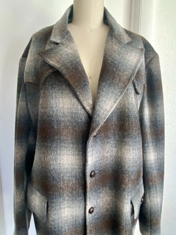 Винтажная шерстяная и кашемировая куртка Land N Lakes Outfitters 1950-е вестерн размер XL - Изображение 3 из 4