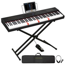 Digital Piano 88 Key Semi Weighted Keyboard, Piano Keyboard 88 Key for Beginn...