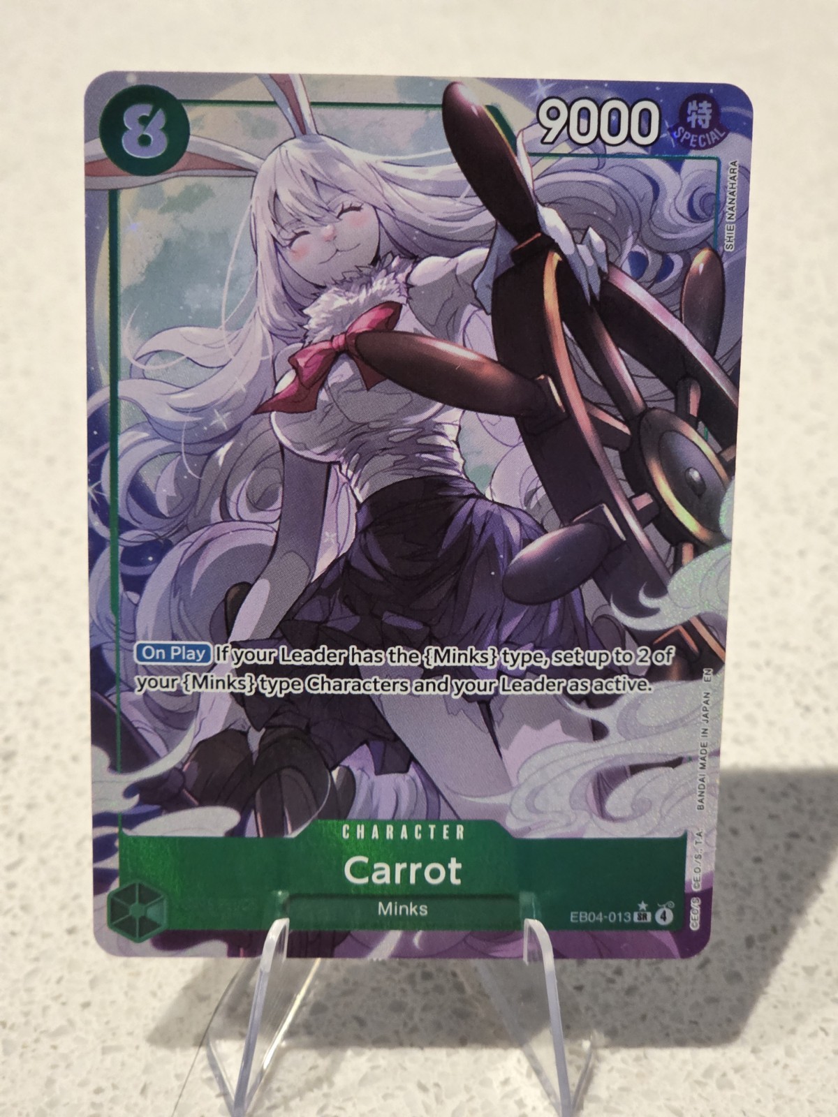 Carrot One Piece TCG EB04-013 Alt Art SR OP14 The Azure Sea’s Seven English NM