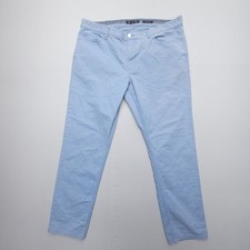 Michael Kors Parker Slim Fit Chino Pants Mens 36 x 30 (Actual 28ins) Light Blue