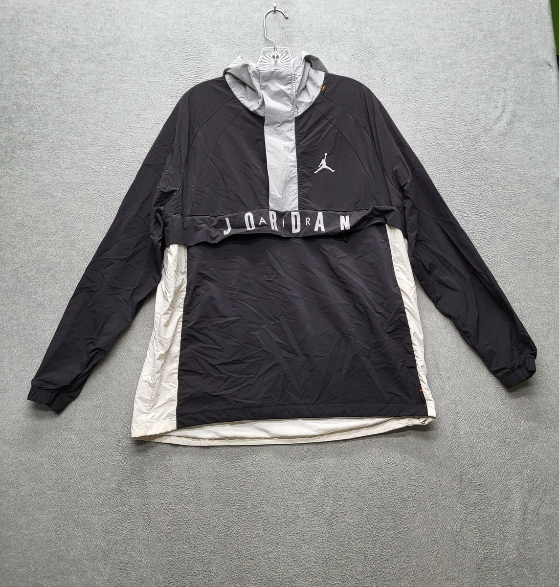 Jordan Men Jacket M Black Anorak Windbreaker Colorblock Jumpman | eBay