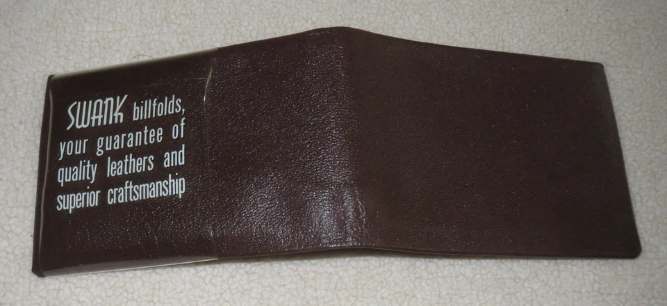 Swank Classic Men's Brown Leather Goatskin Billfold Bifold Wallet New in Box! - Image 3 of 3