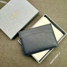 NEW Vacheron Constantin Black Leather Card Holder Slim Wallet AD VIP Gift