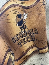Eagles Wings GEORGIA TECH  Yellow Jackets Sports Print 58" Silk Neck Tie