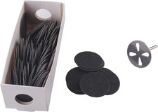 100Pcs Sandpaper Disc and 1Pcs Metal Bit, 3/32 Shank Pedicure Sanding Disc Bit f