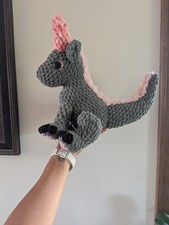 Sitting Dragon Handmade Crochet Amigurumi Stuffie