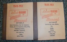 Lincoln-mercury 1949-1951 Overhaul Manuals Sections I Ii--reprints Lincoln-mercury 1949-1951 Overhaul Manuals Sections I Ii--reprints