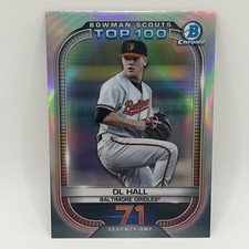 2021 Bowman Chrome Top 100 DL Hall #71 BAL