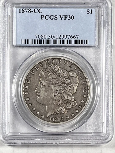 1878-CC Morgan Dollar : PCGS VF30