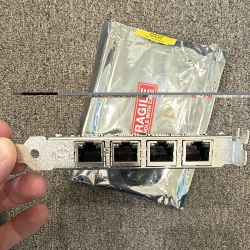 Intel PRO/1000 PT Quad Port PCIe 4-Port RJ-45 Gigabit NIC 1Gbps EXP9404PT