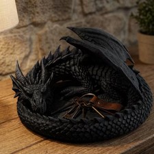 3D Printed Dragon-Shaped Tray, Jewelry Storage Tray, Desktop Organizer