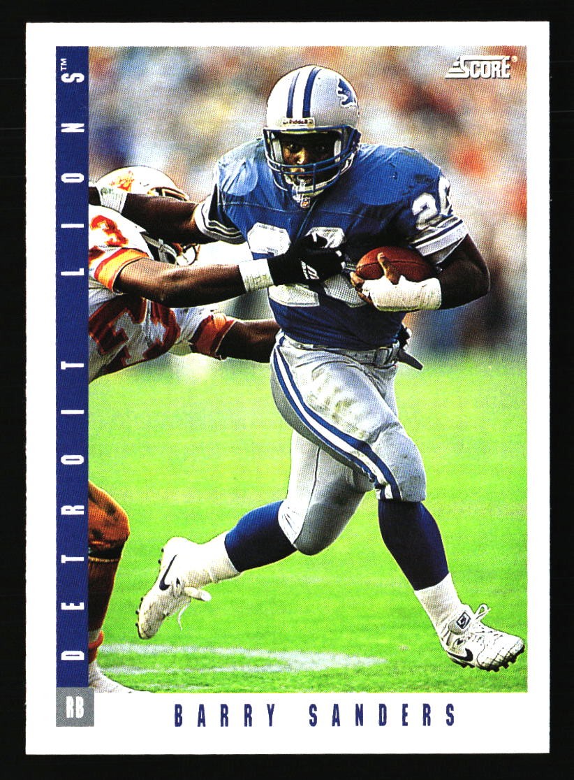 Barry Sanders Football Cards - You Pick - Detroit Lions Oklahoma Cowboys Part 3