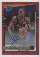 2020 Donruss Rated Rookies Choice Red Signatures 12/99 Cassius Stanley Auto 07d9