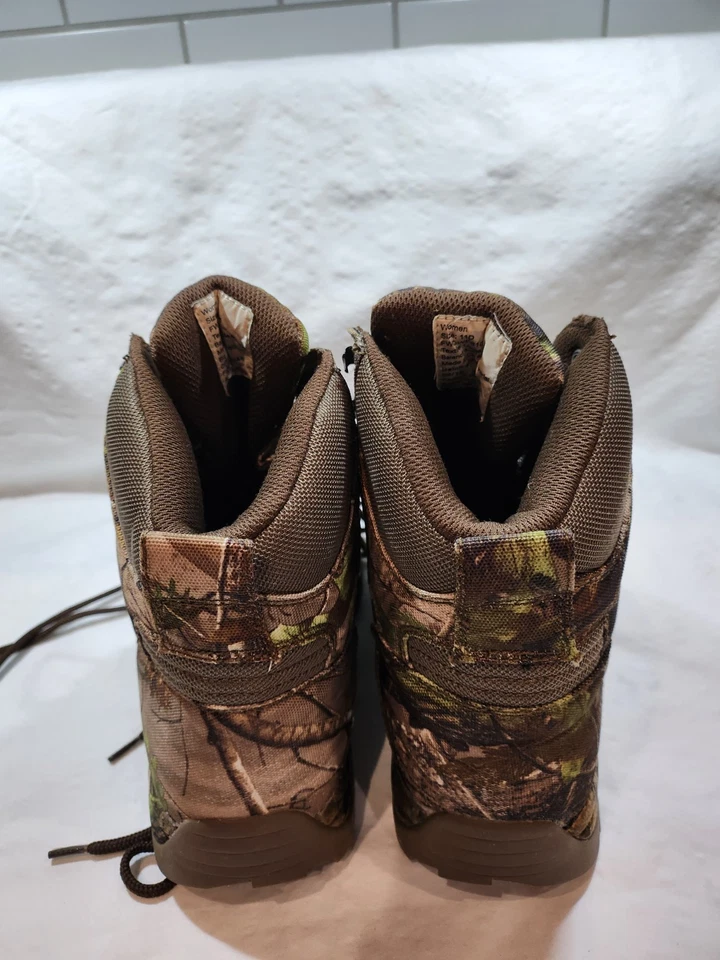 Damas-Game Winner Impermeable Marrón/Verde Camuflaje Alto Zapato con Cordones Talla 11D-9 Foto 3 de 4