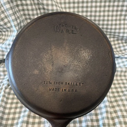 Large Wagner Ware #10 Cast Iron Skillet Frying 11 3/4" Made In USA