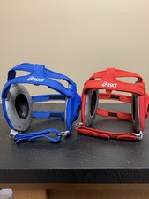 Asics Wrestling Ear Guard. Unisex ZW352 Pair of (2) Red/Blue Preowned