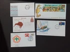 Three New Zealand Covers and one  Australian  one Keeling islands X 209 B scouts