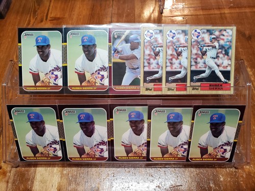 Ruben Sierra Rookie Lot Texas Rangers 11ct.
