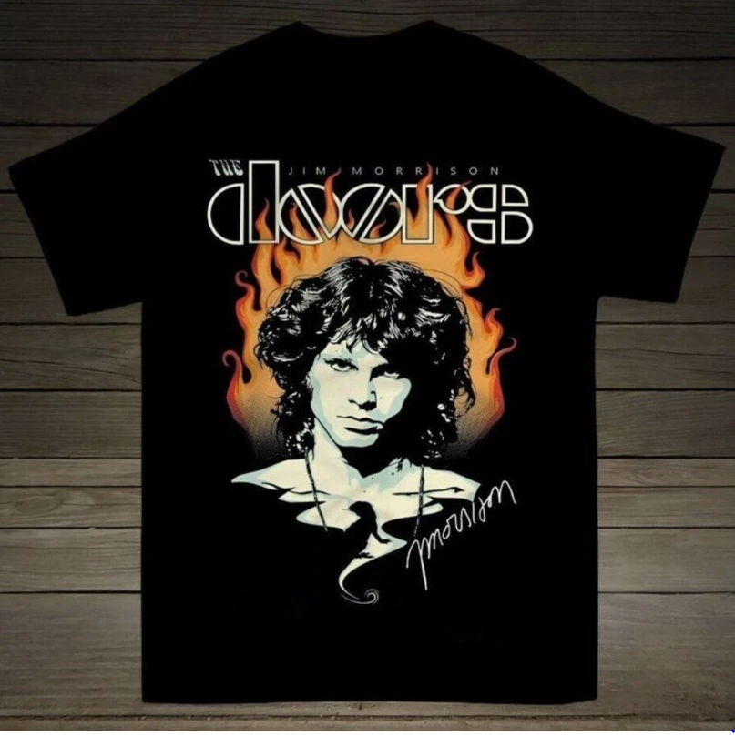 Jim Morrison The Doors Band For Fan Black Unisex T-Shirt All Size S To 5XL