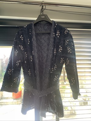 Marks & Spencer Per Una Kimono Style Reversals Jacker Size 10 Navy Mix