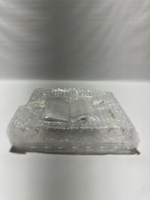 Acrylic Scalloped Serving Tray 10x8 with Handles Magnetic Mat