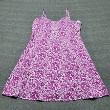 Gap Sun Dress Pink Multicolor Spagetti Strap Floral Large Beach Party