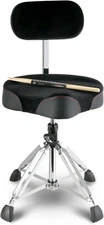 EASTROCK Drum Throne with Backrest 4 Leg HeavyDuty Drum Stools Height Adjustable