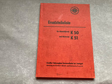Ersatzteilliste Kreidler Moped K50 K51 September 1953 Original